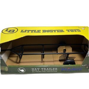Little Buster Toys  Hay Trailer Black Metal Hay Trailer New
